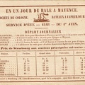 Horaires et tarif des bateaux sur le Rhin