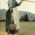 Jeune paysanne de Mittesheim en costume de travail