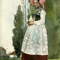Jeune femme de Geispolsheim en costume de Fête