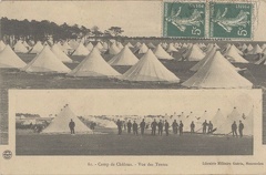 Camp de Châlons, les tentes