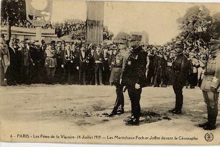  Défilé de troupes le 14 juillet 1919