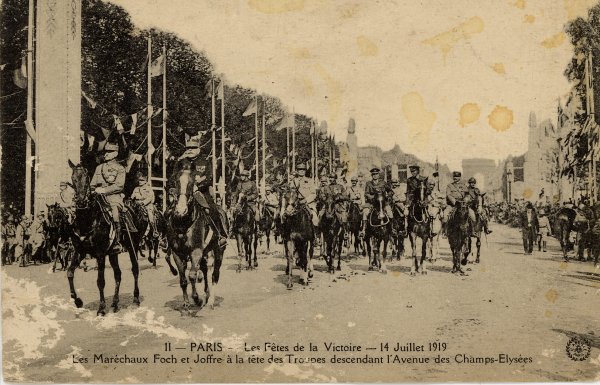  Défilé de troupes le 14 juillet 1919